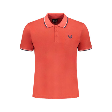 GIAN MARCO VENTURI MEN&39S RED SHORT SLEEVED POLO SHIRT