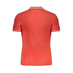 GIAN MARCO VENTURI MEN&39S RED SHORT SLEEVED POLO SHIRT