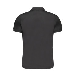 GIAN MARCO VENTURI MEN&39S BLACK SHORT SLEEVED POLO SHIRT