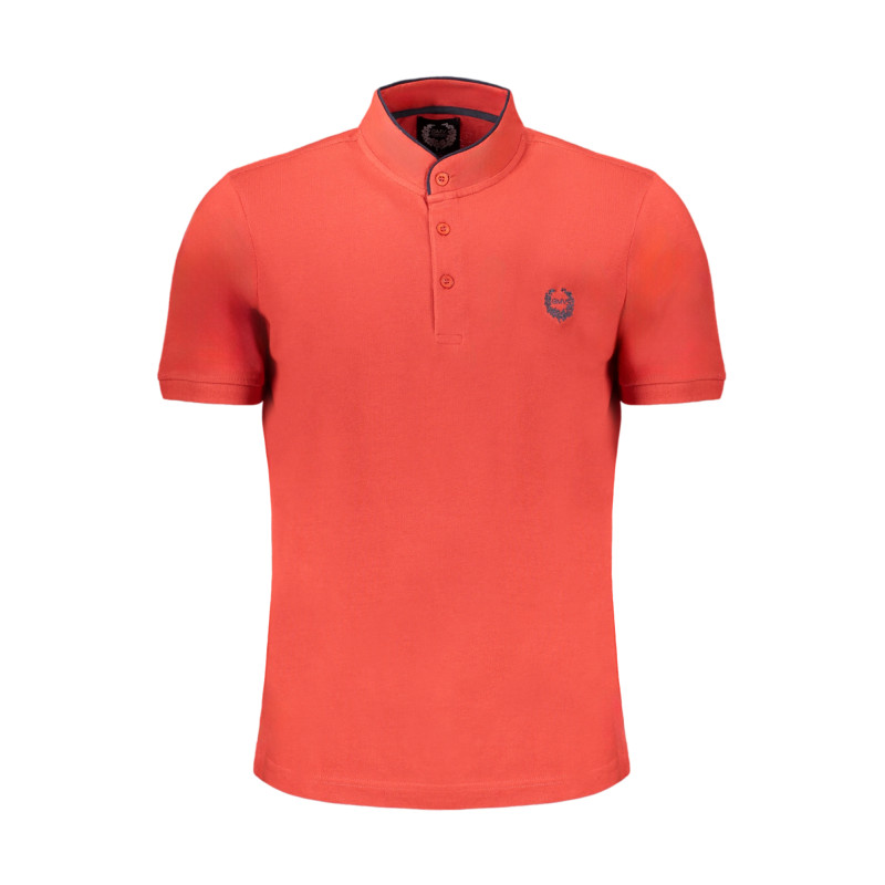 GIAN MARCO VENTURI MEN&39S RED SHORT SLEEVED POLO SHIRT