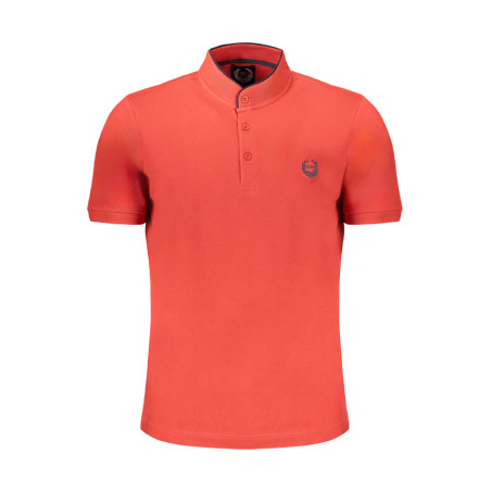 GIAN MARCO VENTURI MEN&39S RED SHORT SLEEVED POLO SHIRT