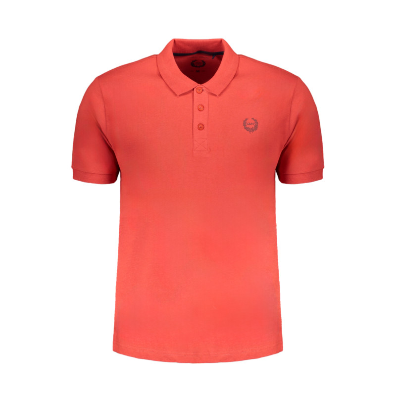 GIAN MARCO VENTURI MEN&39S RED SHORT SLEEVED POLO SHIRT