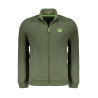 GIAN MARCO VENTURI MEN&39S GREEN ZIP SWEATSHIRT