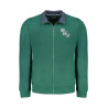 GIAN MARCO VENTURI MEN&39S GREEN ZIP SWEATSHIRT