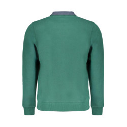 GIAN MARCO VENTURI MEN&39S GREEN ZIP SWEATSHIRT