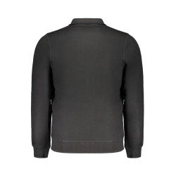 GIAN MARCO VENTURI MEN&39S BLACK ZIP SWEATSHIRT