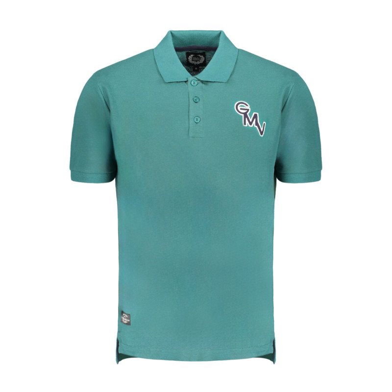 GIAN MARCO VENTURI GREEN MEN&39S SHORT SLEEVED POLO SHIRT