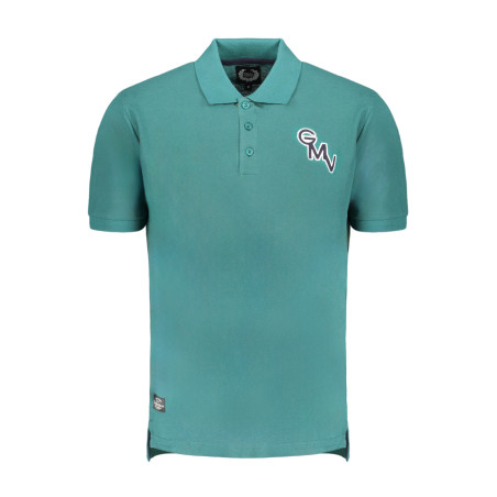 GIAN MARCO VENTURI GREEN MEN&39S SHORT SLEEVED POLO SHIRT