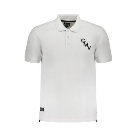 GIAN MARCO VENTURI MEN&39S WHITE SHORT SLEEVED POLO SHIRT