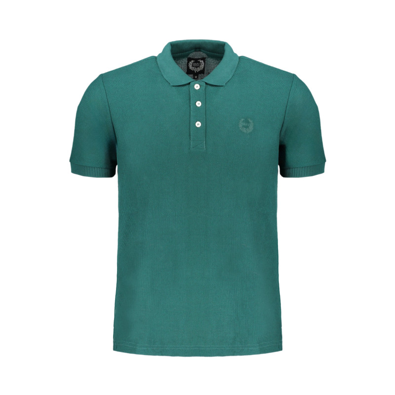 GIAN MARCO VENTURI GREEN MEN&39S SHORT SLEEVED POLO SHIRT