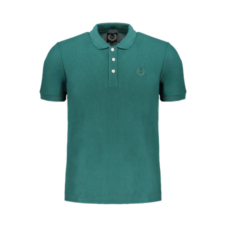 GIAN MARCO VENTURI GREEN MEN&39S SHORT SLEEVED POLO SHIRT