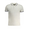 CAVALLI CLASS MEN&39S GRAY SHORT SLEEVED POLO SHIRT