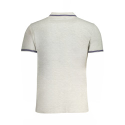 CAVALLI CLASS MEN&39S GRAY SHORT SLEEVED POLO SHIRT