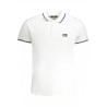 CAVALLI CLASS MEN&39S WHITE SHORT SLEEVED POLO SHIRT