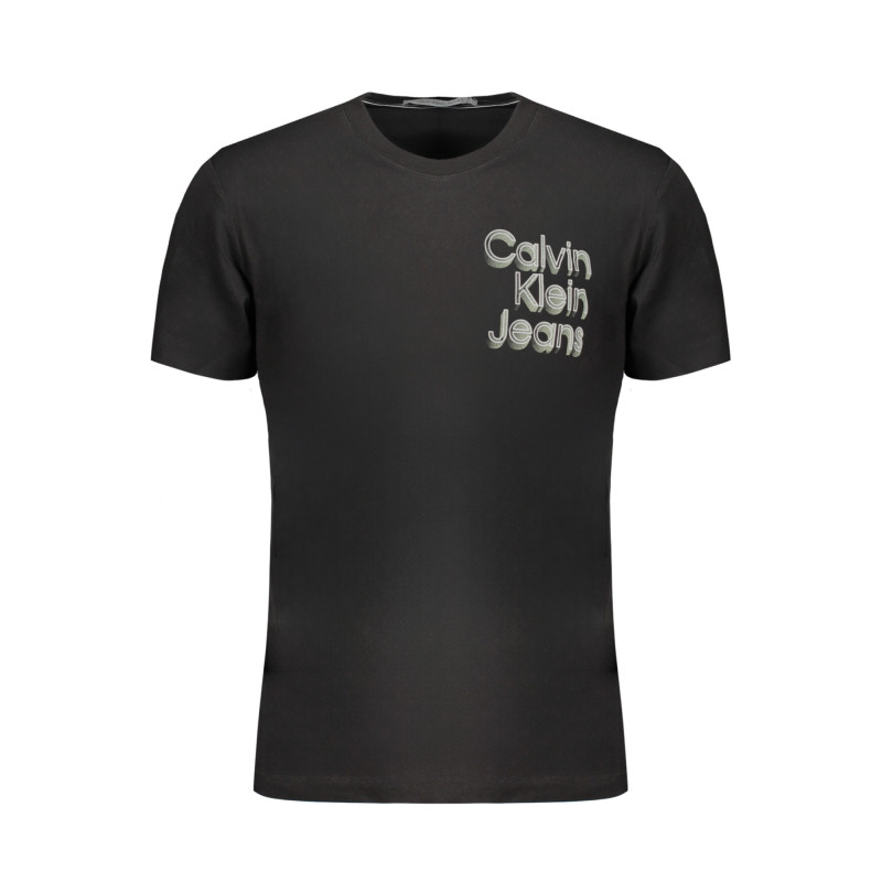 CALVIN KLEIN T-SHIRT MANICHE CORTE UOMO NERO