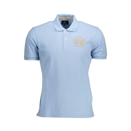 LA MARTINA POLO SHORT SLEEVE MAN LIGHT BLUE