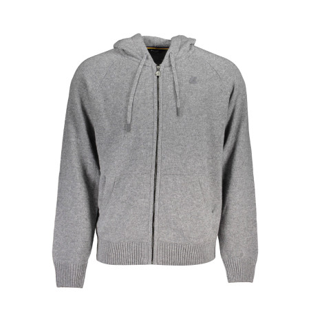 K-WAY CARDIGAN MAN GRAY