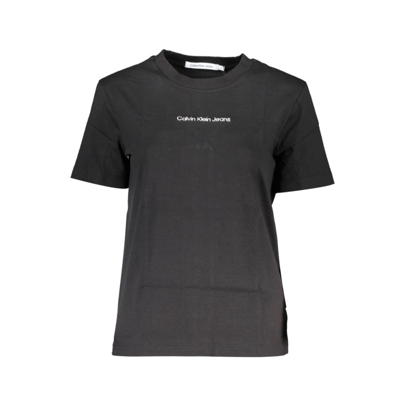 CALVIN KLEIN T-SHIRT MANICHE CORTE DONNA NERO