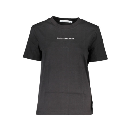 CALVIN KLEIN T-SHIRT MANICHE CORTE DONNA NERO