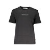 CALVIN KLEIN T-SHIRT MANICHE CORTE DONNA NERO