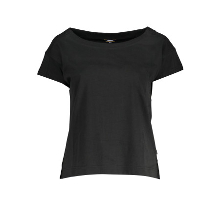 K-WAY T-SHIRT MANICHE CORTE DONNA NERO