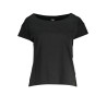 K-WAY T-SHIRT MANICHE CORTE DONNA NERO