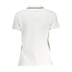 K-WAY POLO MANICHE CORTE DONNA BIANCO