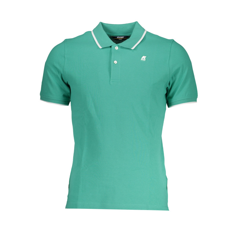 K-WAY GREEN MEN&39S SHORT-SLEEVED POLO SHIRT