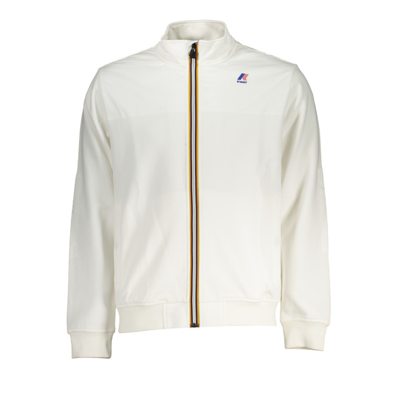 K-WAY FELPA CON ZIP UOMO BIANCO