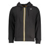 K-WAY FELPA CON ZIP UOMO NERO