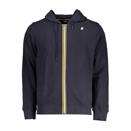 K-WAY MEN&39S BLUE ZIP SWEATSHIRT