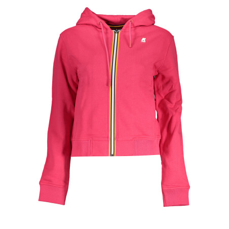 K-WAY FELPA CON ZIP DONNA ROSA