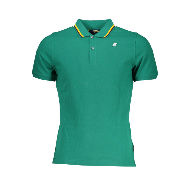 K-WAY POLO MANICHE CORTE UOMO VERDE