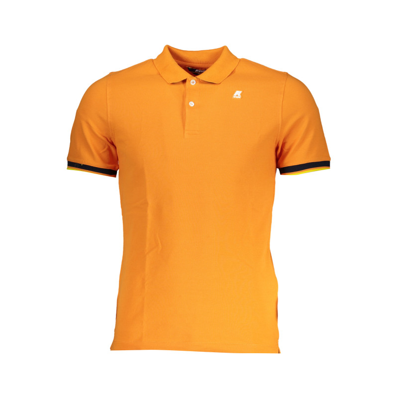 K-WAY MEN&39S ORANGE SHORT-SLEEVED POLO SHIRT