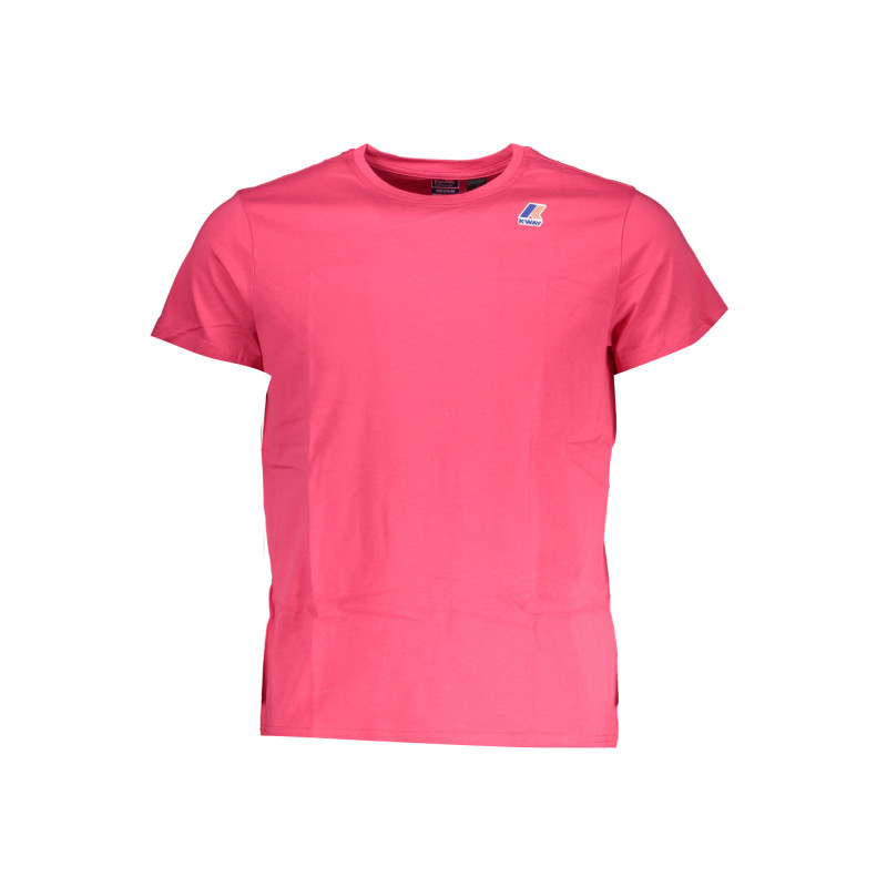 K-WAY T-SHIRT MANICHE CORTE UOMO ROSA