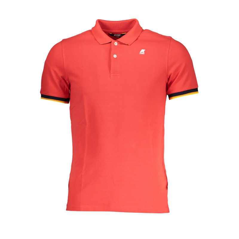 K-WAY RED MEN&39S SHORT SLEEVED POLO SHIRT