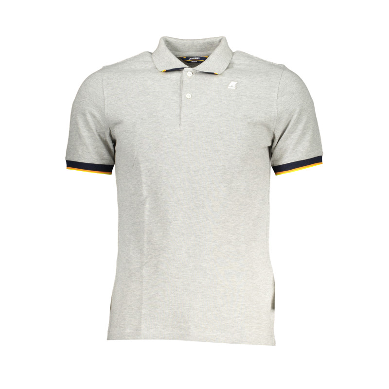 K-WAY GRAY MEN&39S SHORT SLEEVED POLO SHIRT