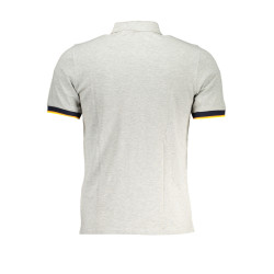 K-WAY POLO MANICHE CORTE UOMO GRIGIO