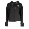 K-WAY FELPA CON ZIP DONNA NERO