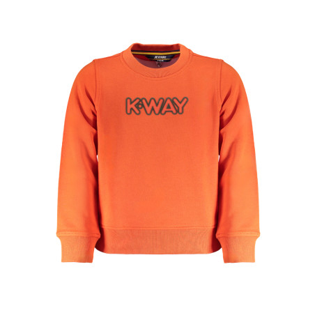 K-WAY FELPA SENZA ZIP BAMBINO ARANCIO