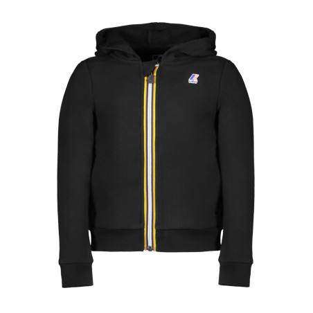 K-WAY BLACK ZIP SWEATSHIRT FOR KIDS