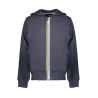 K-WAY FELPA CON ZIP BAMBINO BLU