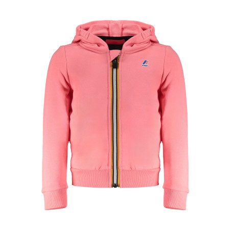 K-WAY PINK ZIP SWEATSHIRT FOR GIRLS