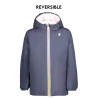 K-WAY BLUE JACKET FOR GIRLS