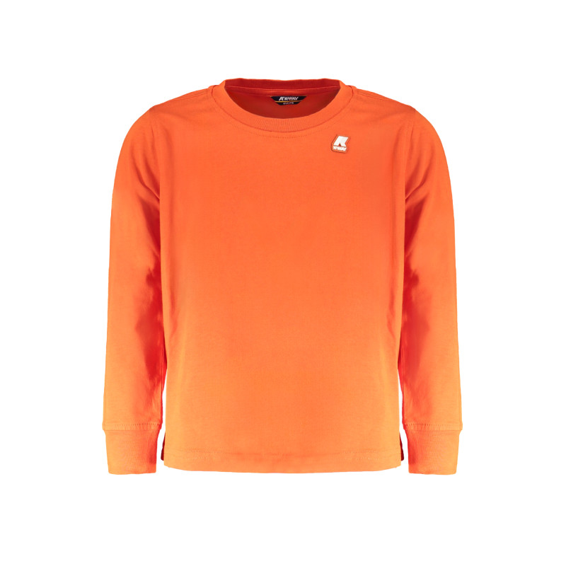 K-WAY T-SHIRT MANICHE LUNGHE BAMBINO ARANCIO