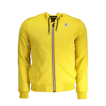 K-WAY YELLOW MEN&39S ZIP SWEATSHIRT