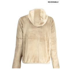 K-WAY BEIGE WOMEN&39S ZIP SWEATSHIRT