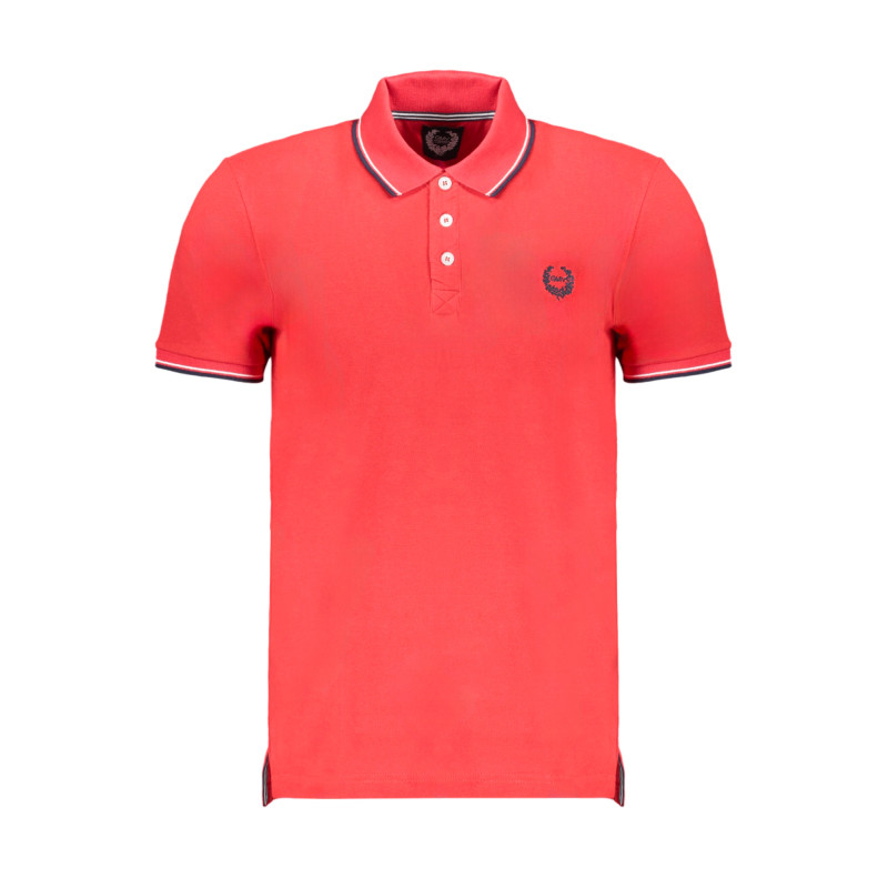 GIAN MARCO VENTURI MEN&39S RED SHORT SLEEVED POLO SHIRT