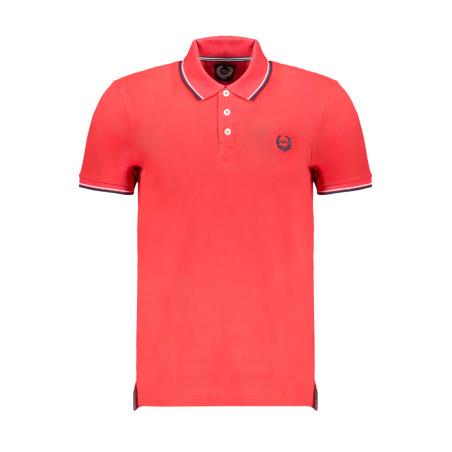 GIAN MARCO VENTURI MEN&39S RED SHORT SLEEVED POLO SHIRT