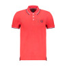 GIAN MARCO VENTURI MEN&39S RED SHORT SLEEVED POLO SHIRT